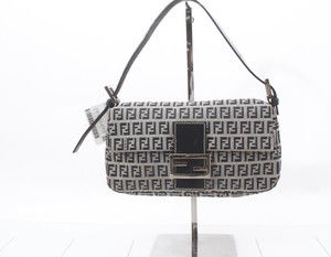 Fendi Zucchino Baguette in Navy